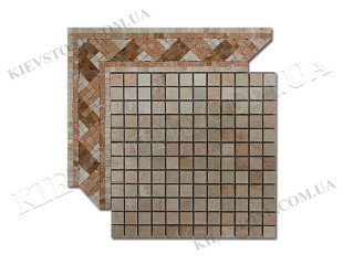 Мозаика из мрамора розового MM-34