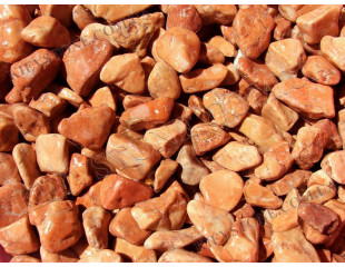 Marble yellow-brown pebbles Marble yellow-brown pebbles