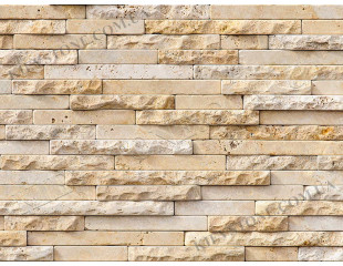 Travertine tumbled and antique, yellow 2.3хLx1cm
