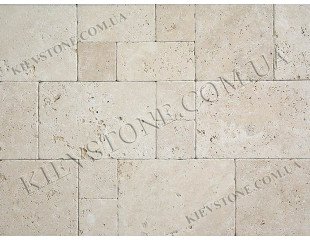 Travertine tumbled, beige 10х10, 10х20, 20х20 сm