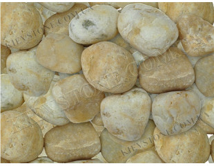 Marble yellow pebbles 20-30 mm Marble yellow pebbles 20-30 mm
