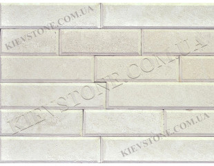 Limestone white-beige brushed chamfered 6хL cm (Carpathians)