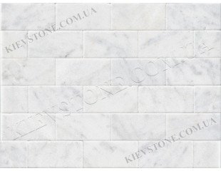 Marble white-gray brushed 7,5x15 cm