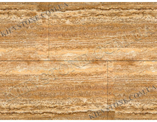 Travertine filled, polished,yellow 30х60х2 сm