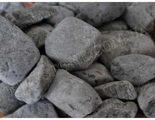 Basalt black pebbles 40-800 mm 