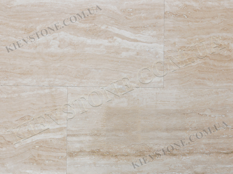 Travertine brushed vien-cut, beige 30,5x61x1.2cm KievStone