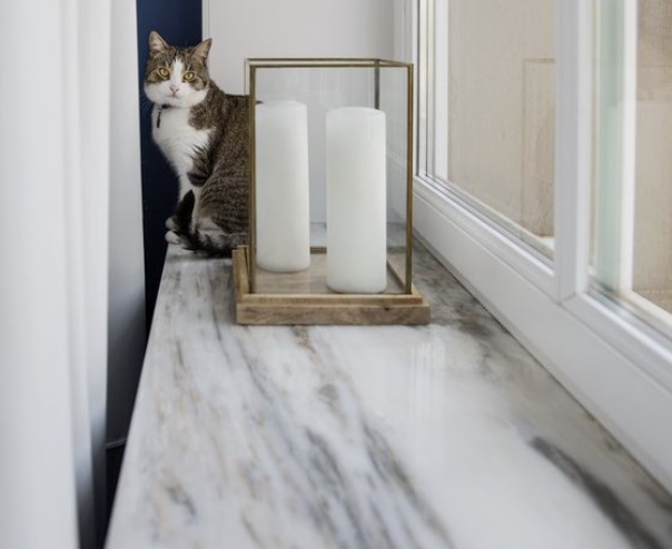 Marble window sills
