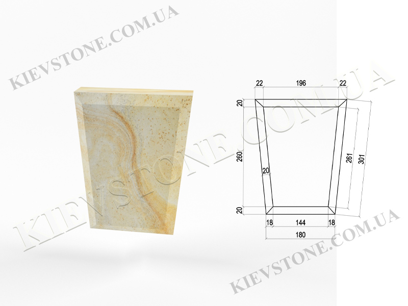 Замковый камень AR-39 KievStone