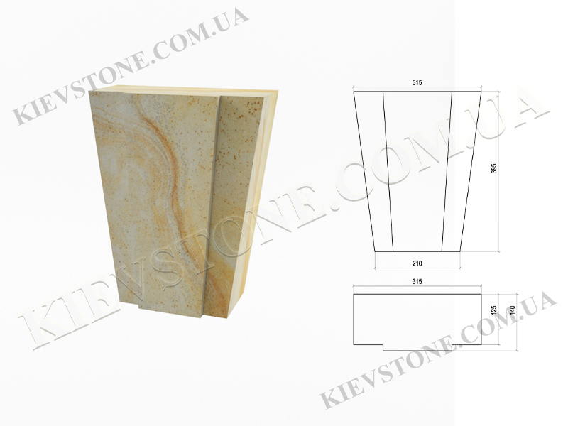 Замковый камень AR-40 KievStone