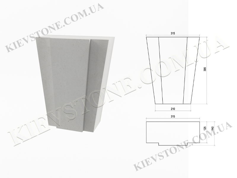 Замковый камень AR-11 KievStone