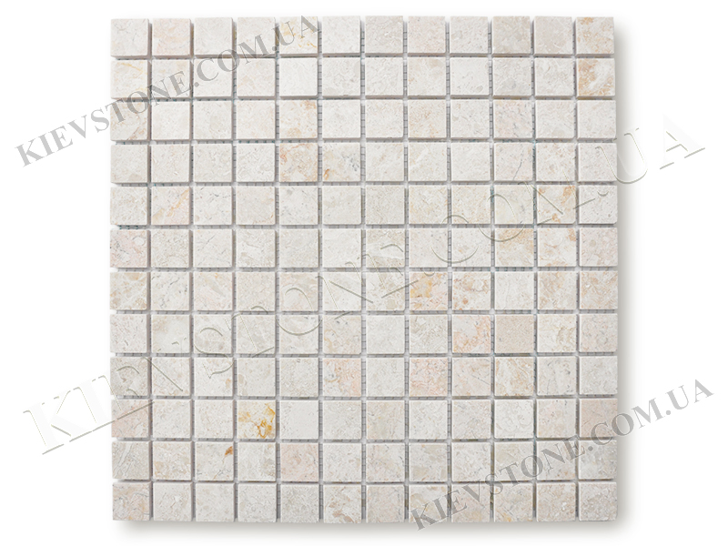 Marble mosaic  Victory Beige 2,3х2,3х0,6 сm polished KievStone