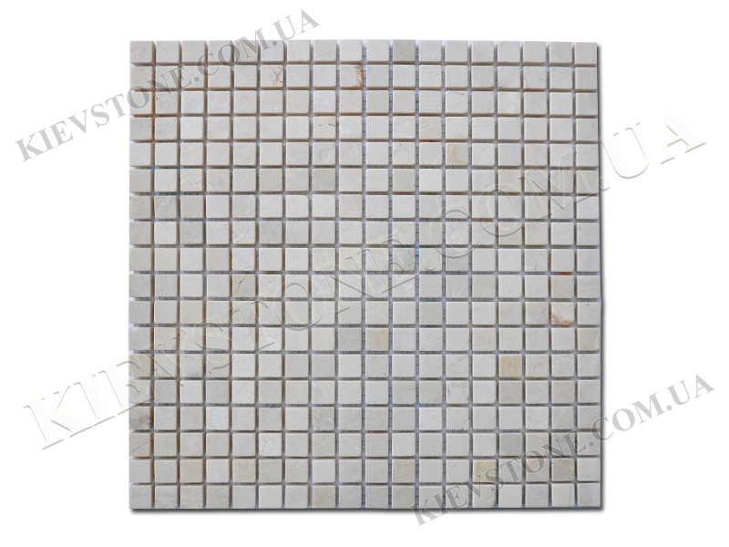 Marble mosaic Mix Beige 1,5х1,5х0,6 сm tumbled KievStone