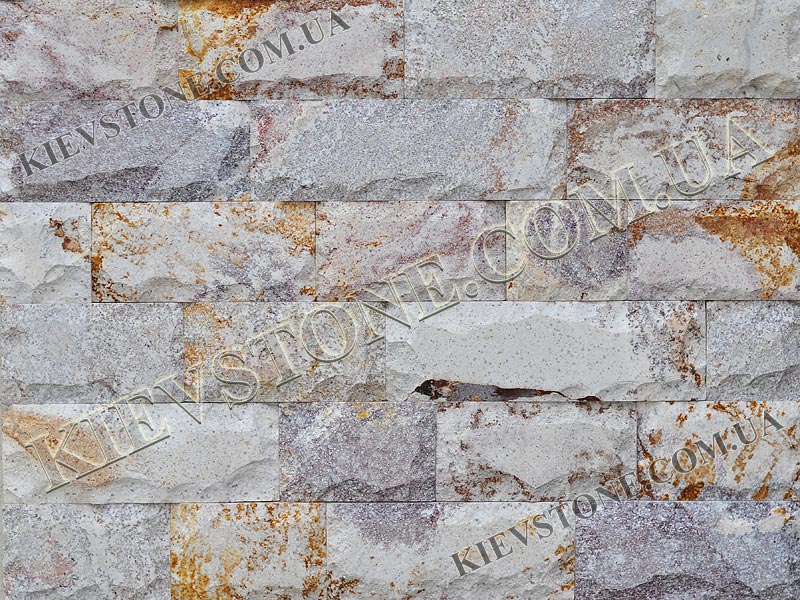Липарит фиолетово-желтый со сколом 7,5хL см KievStone
