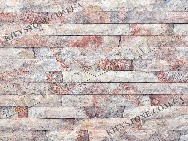 Липарит розовый со сколом 2,5хL см (не торцованный) KievStone