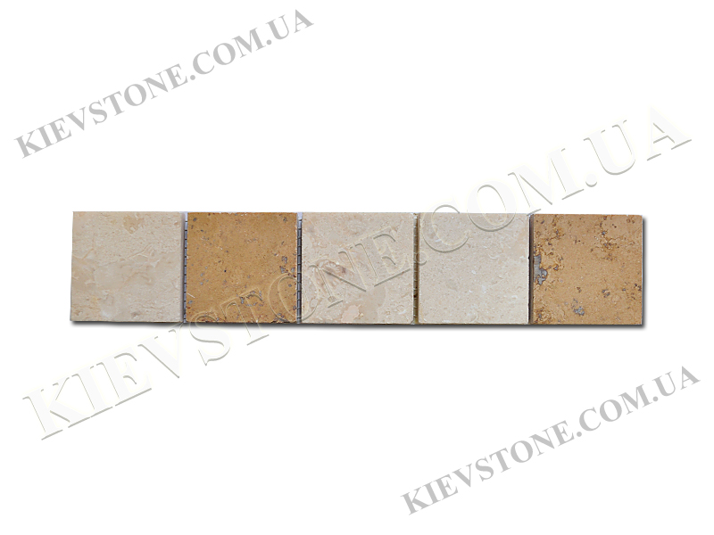 Мозаика из мрамора Beige 25х4,8х0,8 см полированная KievStone