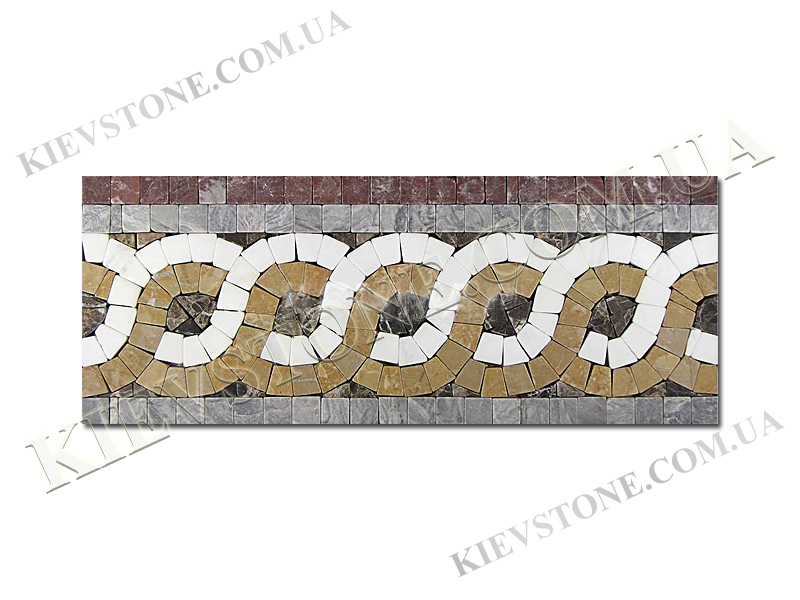 Мозаика из мрамора Белая MM-31 KievStone