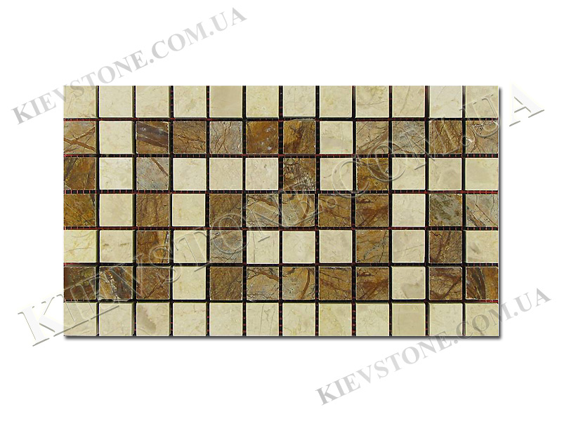 Мозаика из мрамора Белая MM-32 KievStone