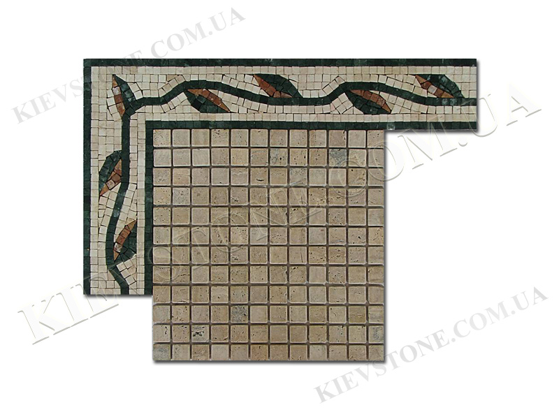 Мозаика из мрамора бежевого MM-39 KievStone