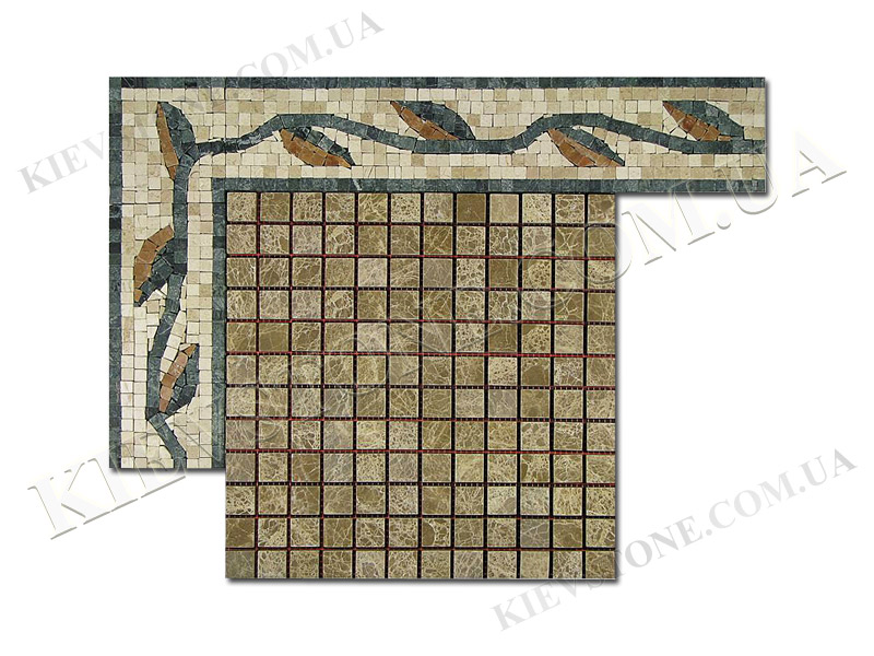 Мозаика из мрамора Белая MM-42 KievStone