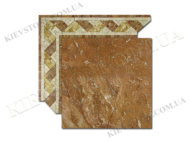Мозаика из мрамора Белая MM-50 KievStone