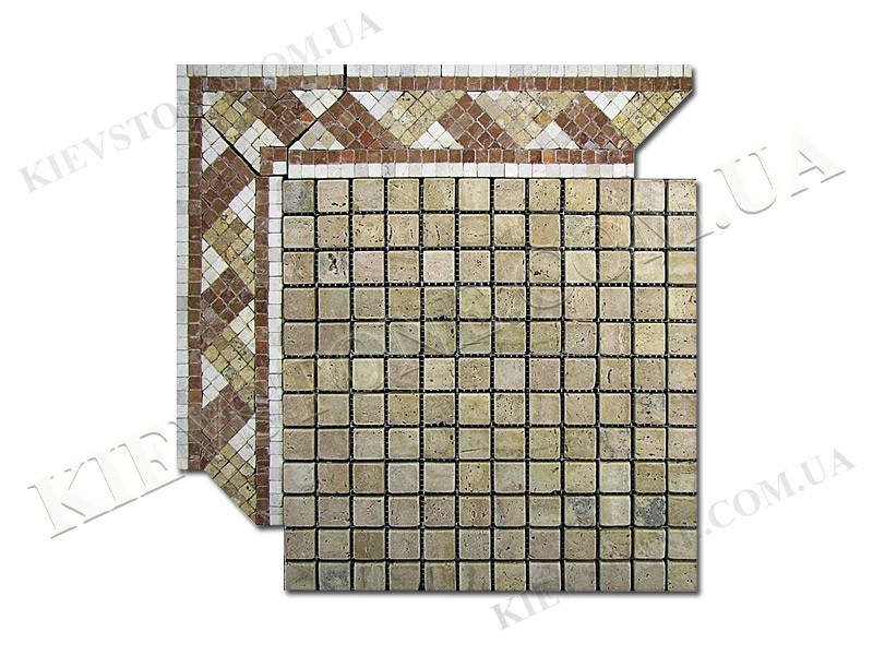 Мозаика из мрамора Белая MM-52 KievStone