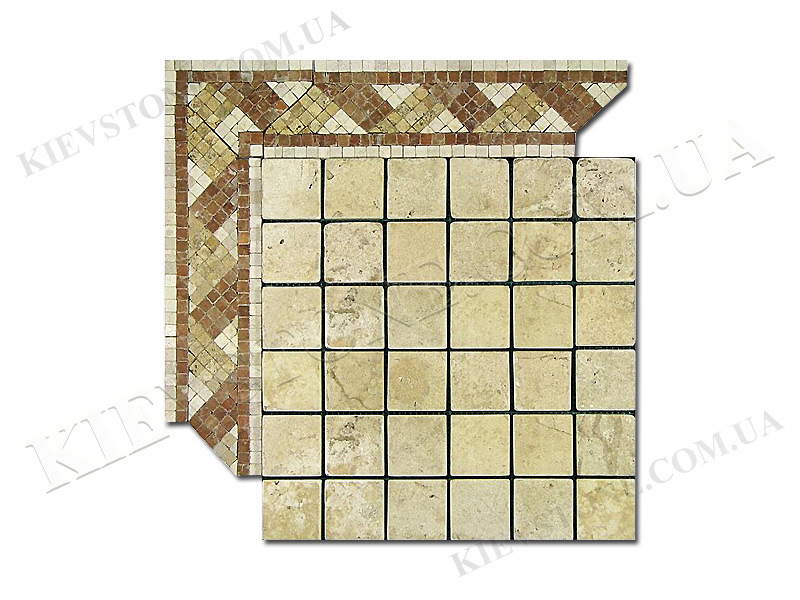 Мозаика из мрамора Белая MM-58 KievStone