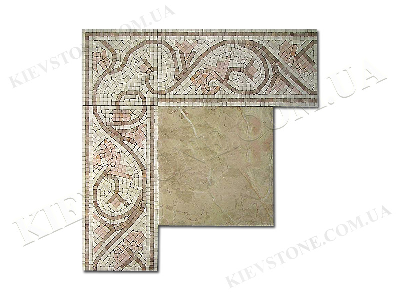 Мозаика из мрамора Белая MM-59 KievStone