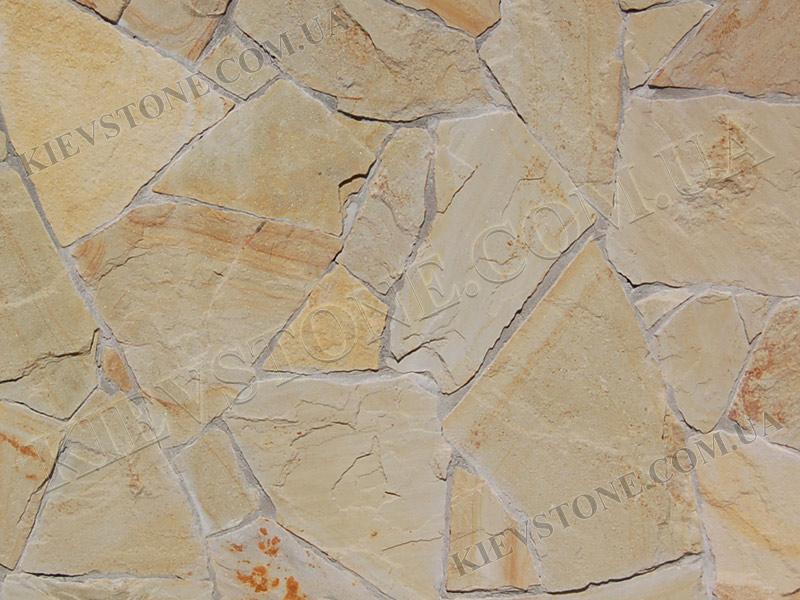 Sandstone yellow-grey LxLx2-4cm KievStone