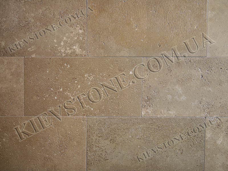 Travertine brushed, brown 20.3x40.6х1.2сm KievStone