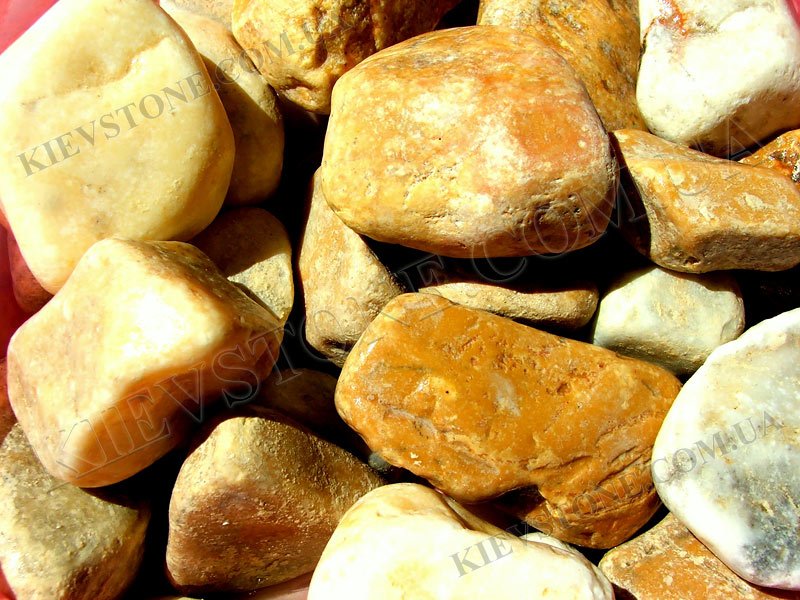  Marble yellow pebbles 