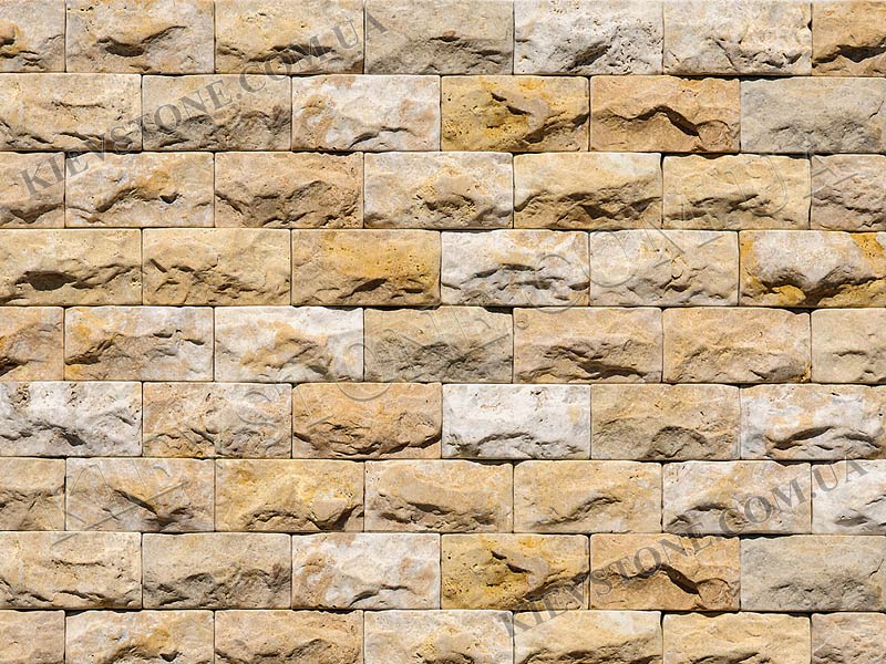 Travertine Antique, yellow 9.8х5х1.2сm KievStone