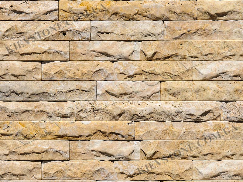 Travertine Antique, yellow 4.6хLx1.2сm KievStone