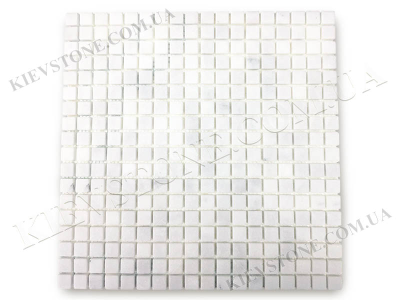 Marble mosaic Mix White B.I. 1,5х1,5х0,6 сm tumbled KievStone