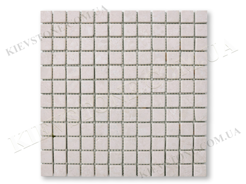 Marble mosaic Victory Beige 2,3х2,3х0,6 сm tumbled KievStone