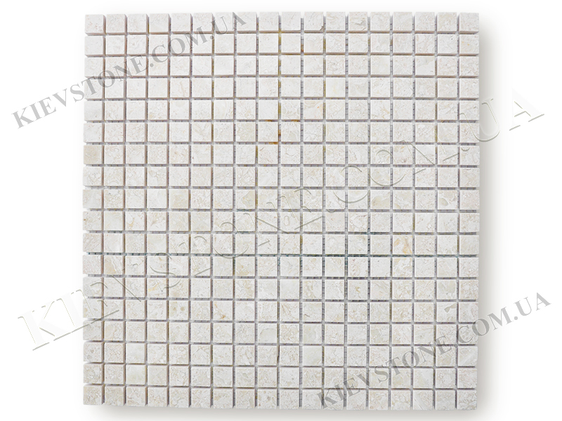 Marble mosaic Victory Beige 1,5х1,5х0,6 сm polished KievStone