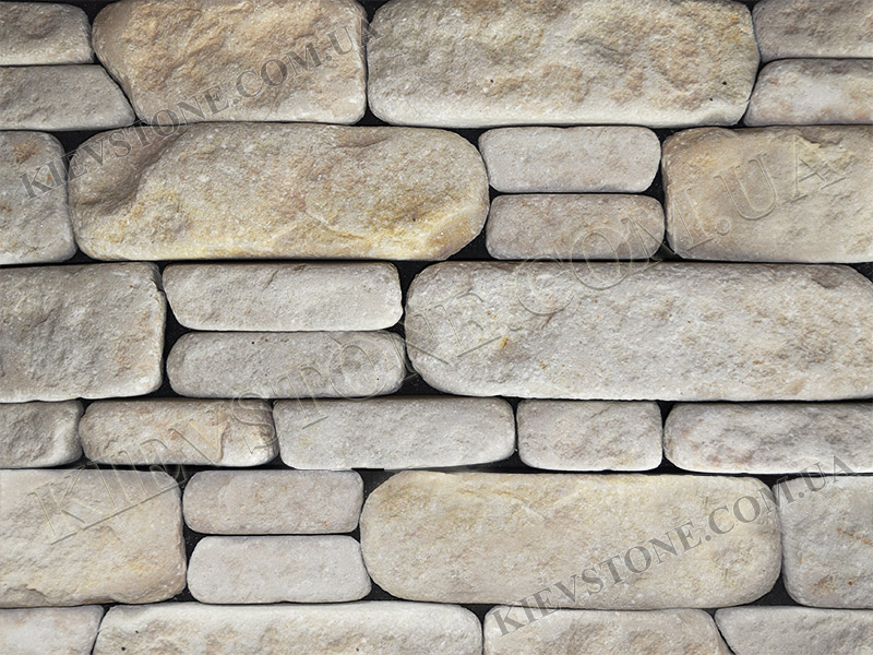 Пісковик білий 4,8xLx2cм (не торц) KievStone