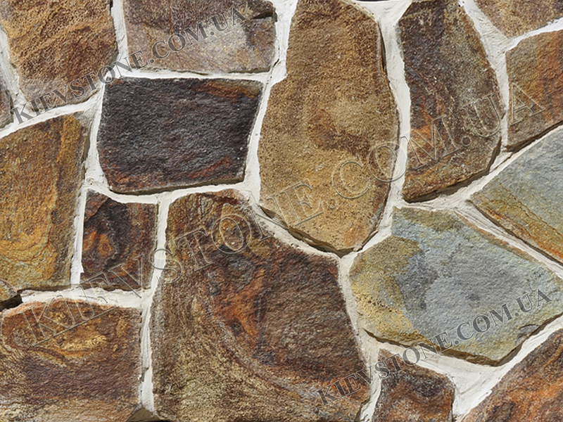 Andesite grey-brown LxLx2-3сm KievStone