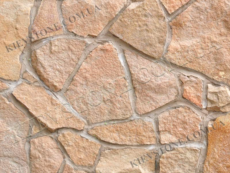Quartzite peach LxLx2-4cm KievStone