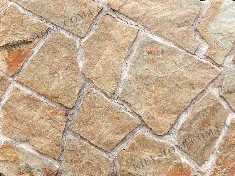 Sandstone grey-yellow LxLx2-3сm KievStone