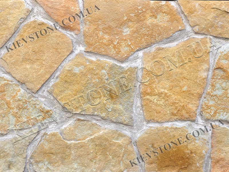 Sandstone yellow LxLx2-4сm KievStone
