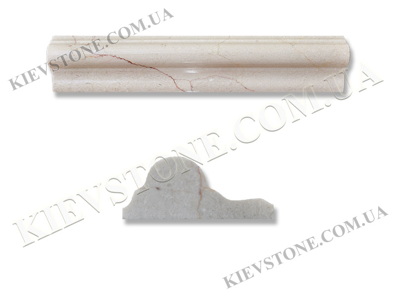 Marble molding Crema Marfil 30,5x6x3 cm polished KievStone