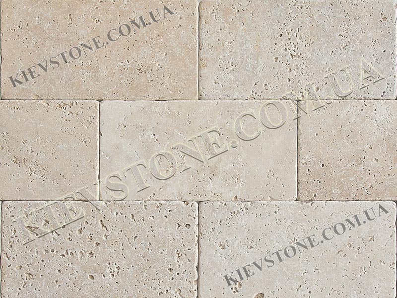 Travertine tumbled, beige 20.3x40.6х1.2 сm KievStone