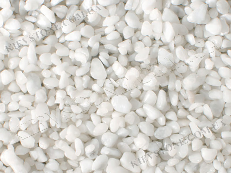 Marble white pebbles 