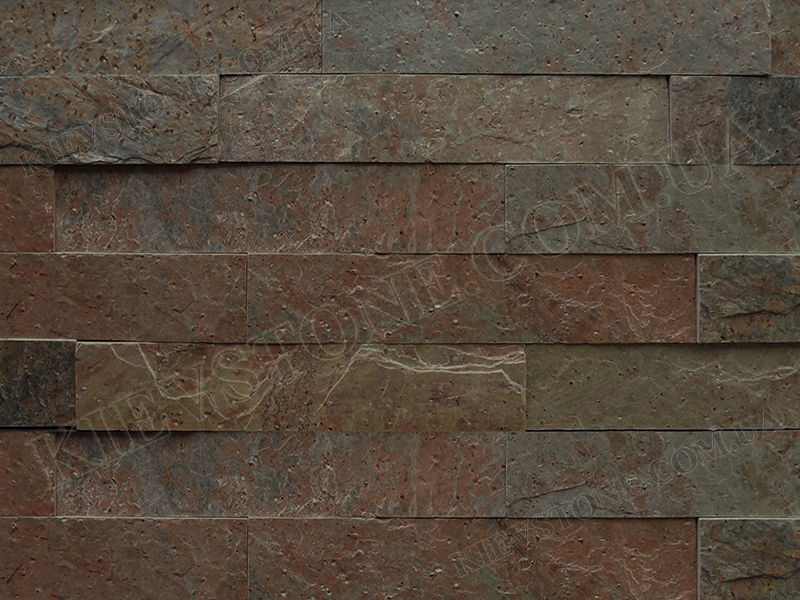 Slate India, Copper Red, 6хLсm KievStone