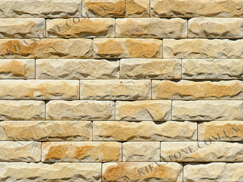 Sandstone white-yellow 5xLx1.5cm KievStone