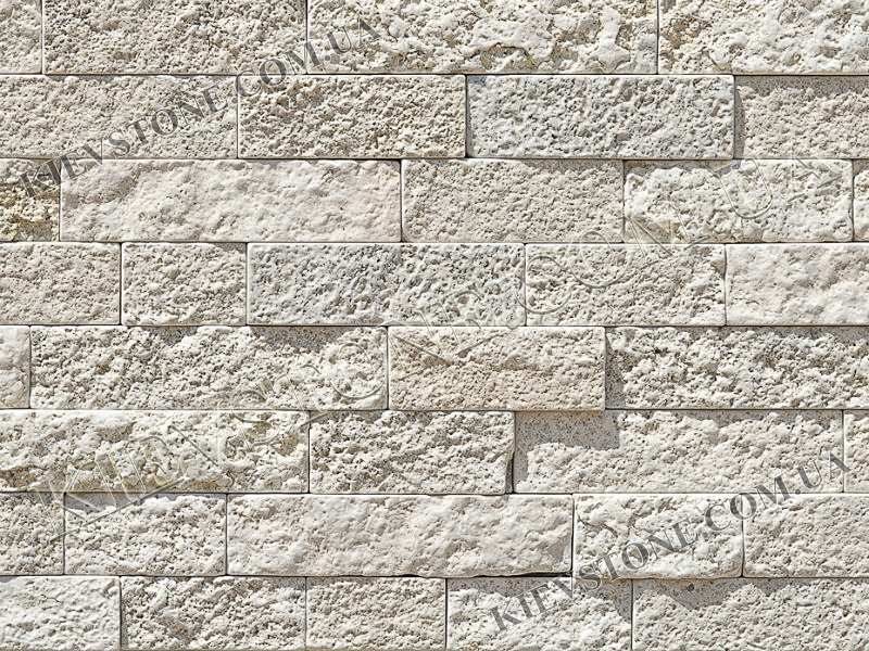Limestone beige rounded 5хL cm KievStone