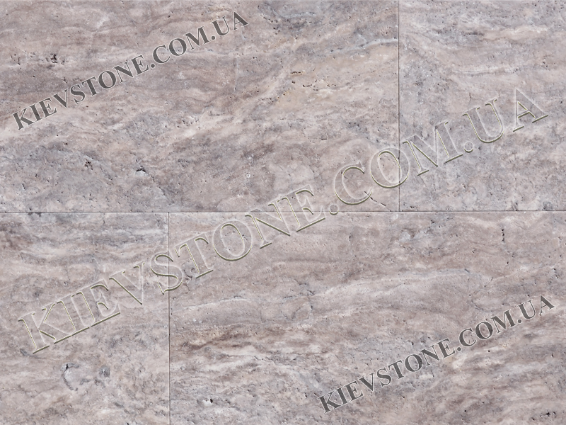 Travertine brushed, grey-beige 30.5x61x1.2cm KievStone