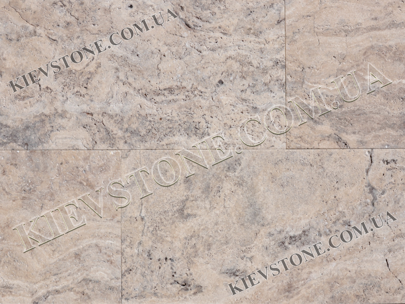 Travertine brushed, grey-yellow 30.5x61x1.2cm KievStone