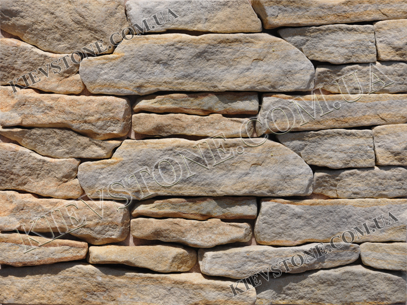 Sandstone yellow  3-10xLx2-4cm KievStone
