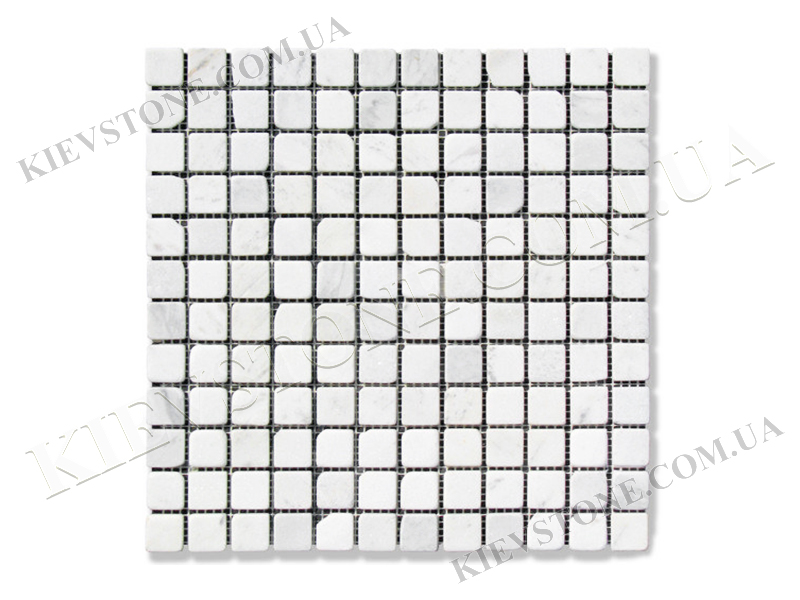 Marble mosaic Mix White 2,3х2,3х0,6 сm antique KievStone
